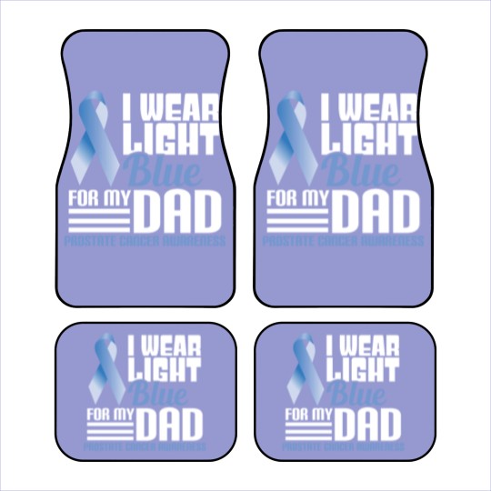 Discover I Wear Light Blue For Dad Car Mats Prostate Cancer