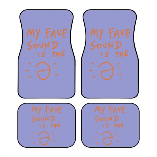 Discover Linguist - My Fave Sound Is The Schwa Car Mats