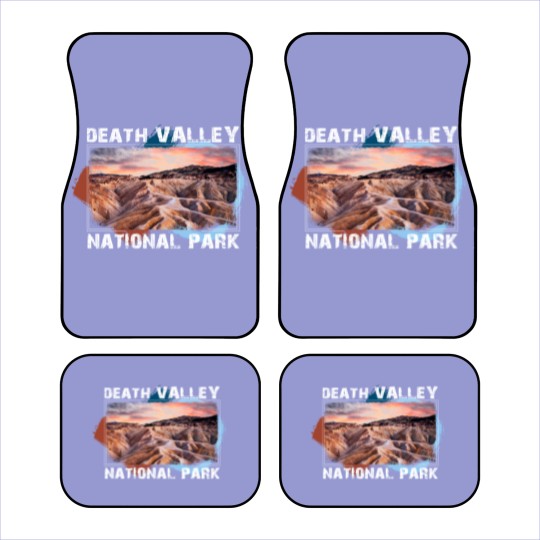 Discover Death Valley National Park Car Mats with Sunset Scene