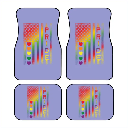 Discover Pride American Flag Car Mats