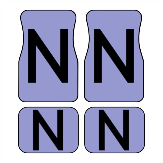 Discover Alphabet N Car Mats
