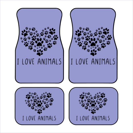 Discover I love animals Car Mats
