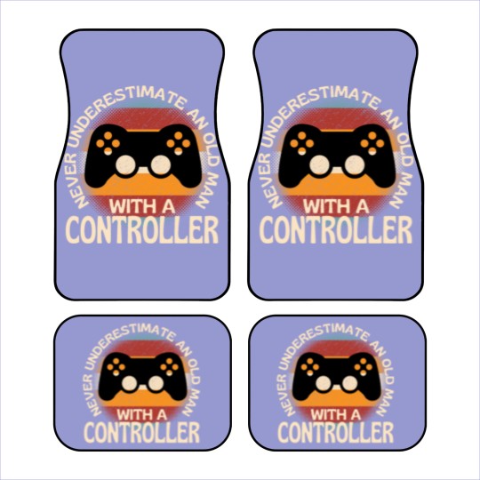 Discover Old Man With A Controller Car Mats