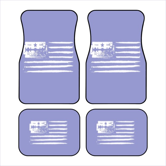 Discover USA flag Lines of coke cocaine and razor blade gig Car Mats