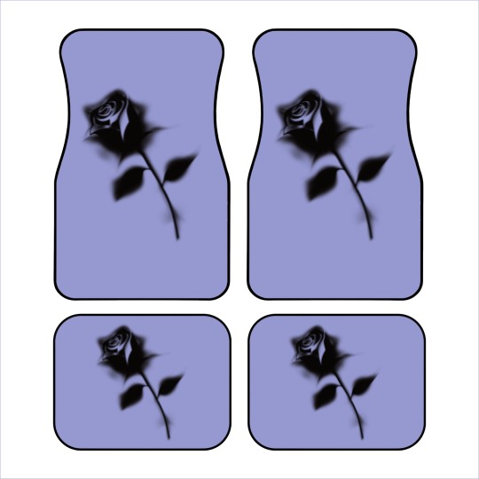 Discover Gothic Black Rose Car Mats