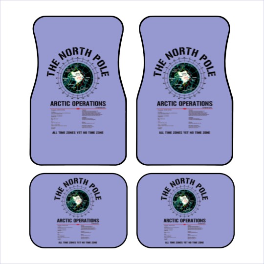Discover The North Pole - Arctic Operations Car Mats (dk)