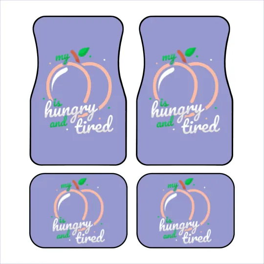 Discover Peach Fruit Print Just Apricot Peachy Hungry And T Car Mats