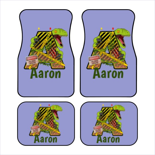 Discover Jurassic Alphabet | Initial Letter Custom Name | A Car Mats