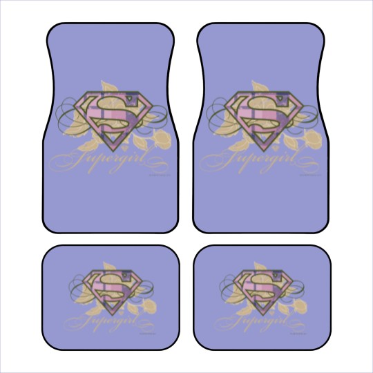 Discover Supergirl Flowers Car Mats