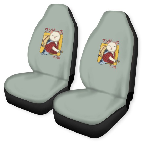 Discover Samurai Neko - Samurai Cat - Car Seat Covers