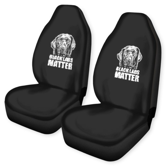 Discover Black Labs Matter Funny Dog Animal Lover Car Seat Covers