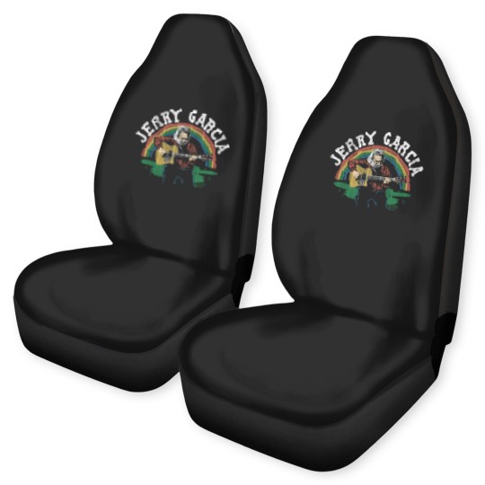 Discover Jerry Garcia Band Jerry & Guitar Vintage Style Adult Short Sleeve Car Seat Covers Graphic Tees