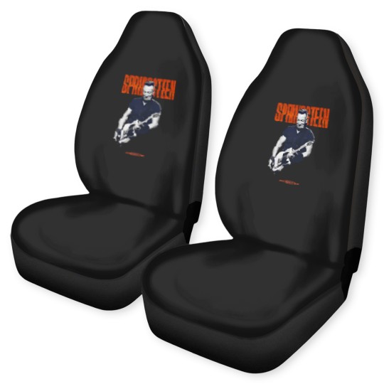 Discover Springsteen and the E Street Band 2023 World Tour Guitar Car Seat Covers - Vintage Springsteen World Tour 23 Car Seat Covers