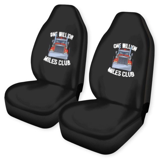 Discover One Million Miles Club Diesel Truck Driver Trucker Car Seat Covers