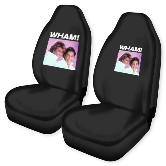 Discover WHAM! Car Seat Covers 80's George Michael Vibes, George Michael and Andrew Ridgeley Car Seat Covers