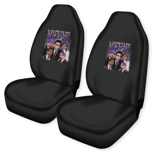 Discover Retro Michael Scott Car Seat Covers, Limited Michael Scott Vintage Car Seat Covers, Michael Scott Gift