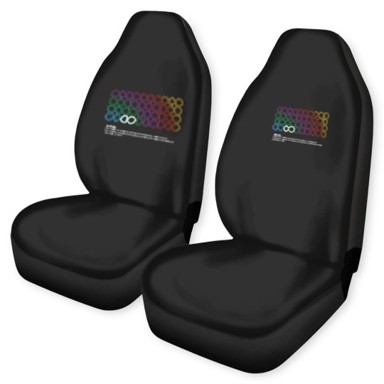 Discover Infinity math symbol Car Seat Covers