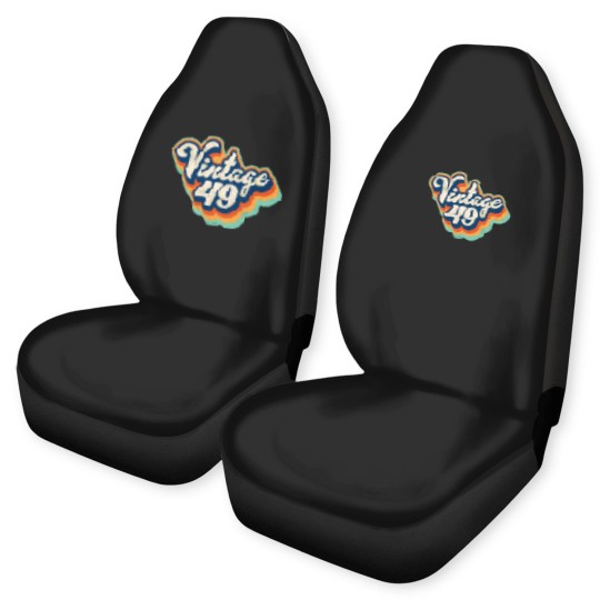 Discover Vintage 49 milestone design Car Seat Covers