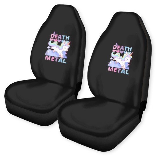 Discover Death Metal Adorable Unicorn rainbow Car Seat Covers