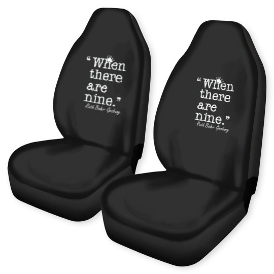 Discover When There are Nine Car Seat Covers, Ruth Bader Ginsburg Car Seat Covers, Notorious Car Seat Covers