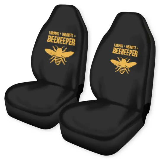 Discover Funny Bee Keeper Design Car Seat Covers