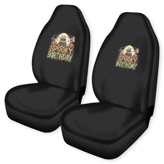 Discover Happy Spooky Birthday Car Seat Covers
