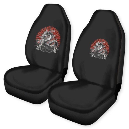 Discover 2024 Chinese New Year of the Wood Dragon 木龍年 Mù lóng nián (3) Car Seat Covers