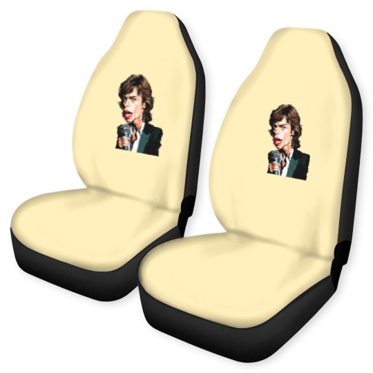 Discover Caricature of Mick Jagger Car Seat Covers