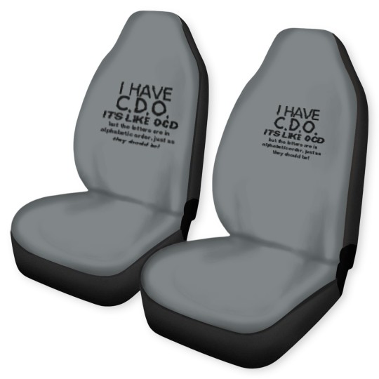 Discover I Have CDO OCD Humor Car Seat Covers