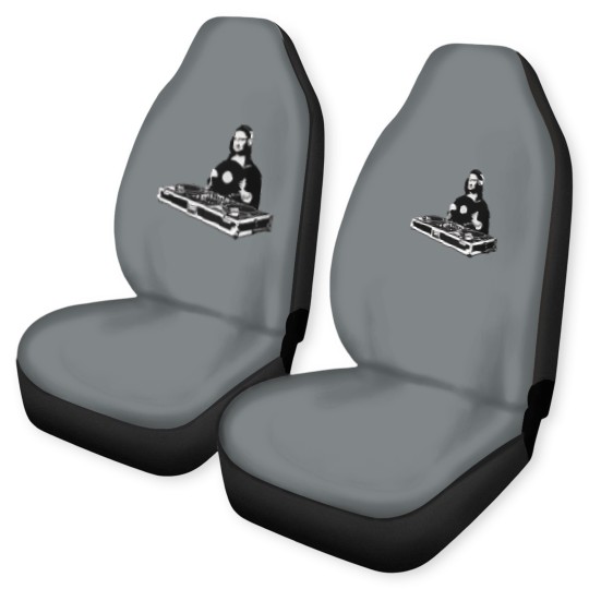 Discover Funny DJ Monalisa Car Seat Covers
