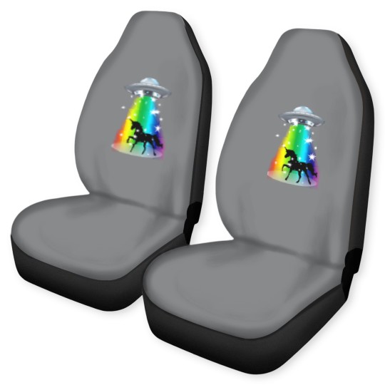 Discover Unicorn Rainbow UFO Alien Pony Space Travel Fable Car Seat Covers