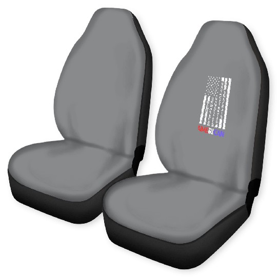 Discover Unmasked Unmuzzled Unvaccinated Unafraid American Flag Fan Car Seat Covers
