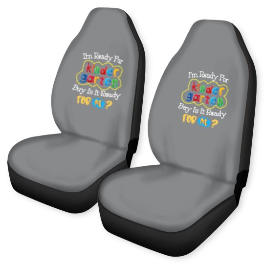 Discover Kids First Day Of Kindergarten Funny Back To School Car Seat Covers