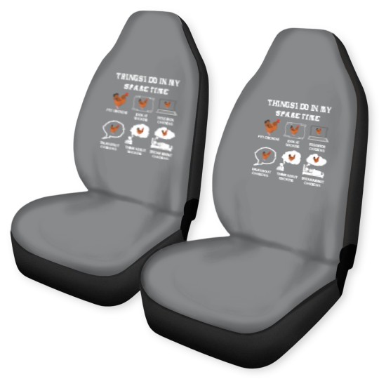 Discover Things I Do In My Spare Time Chicken Lover Farmer Chickens Car Seat Covers