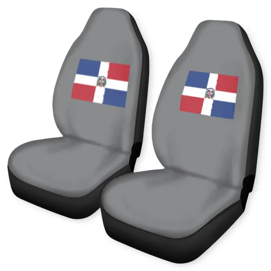 Discover AIFRIS Dominican Republic Flag Cotton Car Seat Covers