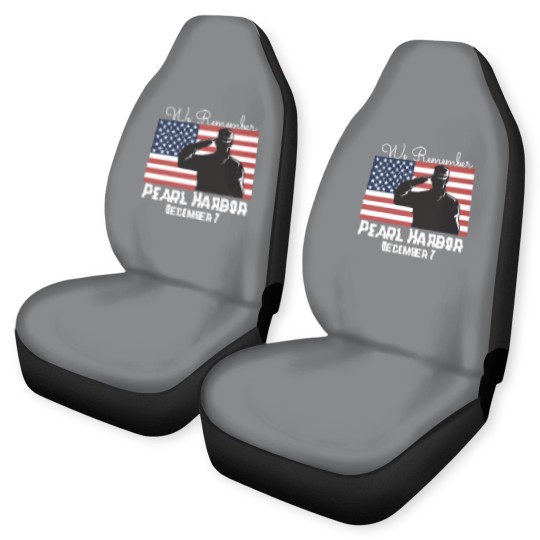 Discover We Remember Pearl Harbor Car Seat Covers