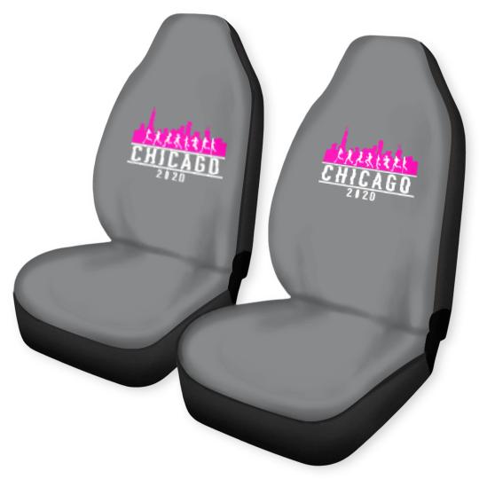 Discover Chicago Skyline Runners Car Seat Covers