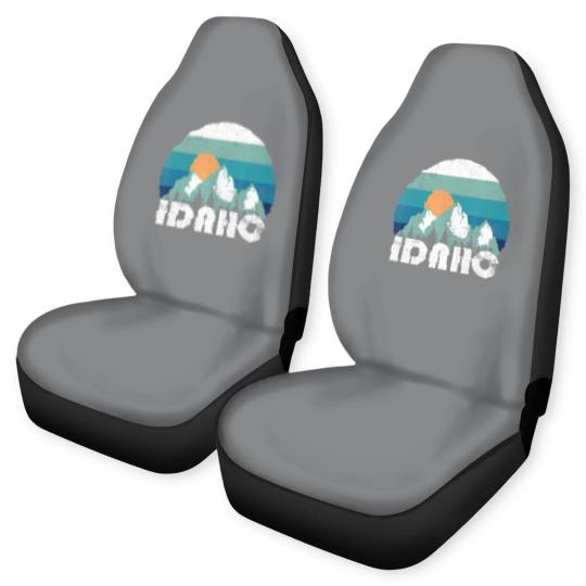 Discover Idaho State Retro Vintage Car Seat Covers