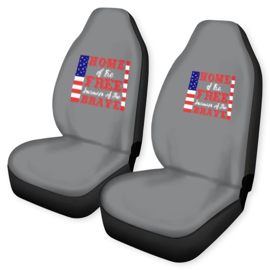 Discover Liberal Car Seat Covers, Home Of The Free Because Of The Brave Car Seat Covers, Patriotic Car Seat Covers, 4th Of July Car Seat Covers, Military Wife, Independence Day Car Seat Covers