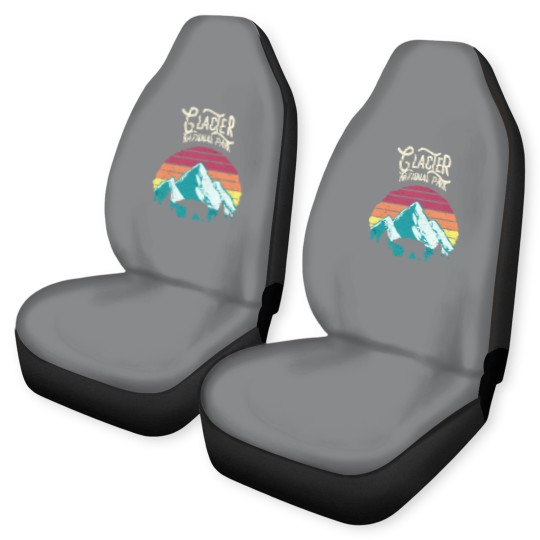 Discover Vintage Glacier National Park Mountain Bear Sweat Car Seat Covers