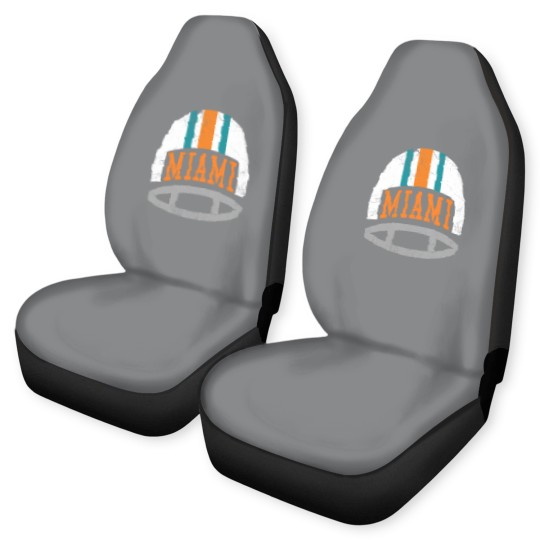 Discover Miami Retro Helmet - Aqua - Dolphins - Car Seat Covers