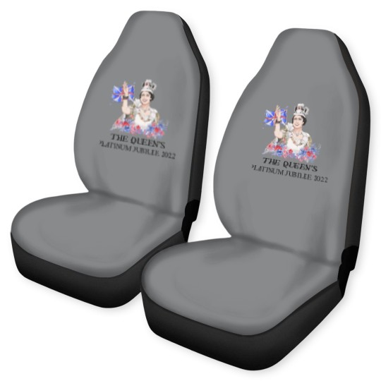 Discover Queen Elizabeth II Platinum Jubilee 1952-2022 CELIBRATION Car Seat Covers  Union Jack Car Seat Covers The Queen's Crown Royal Car Seat Covers