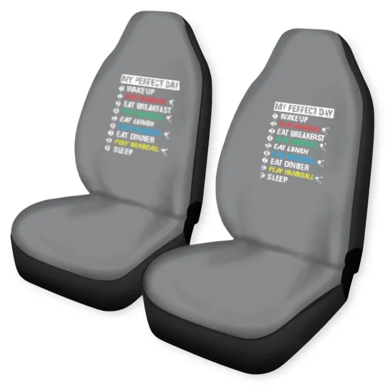 Discover My Perfect Day Play Handball Car Seat Covers Cool Player Gift Car Seat Covers