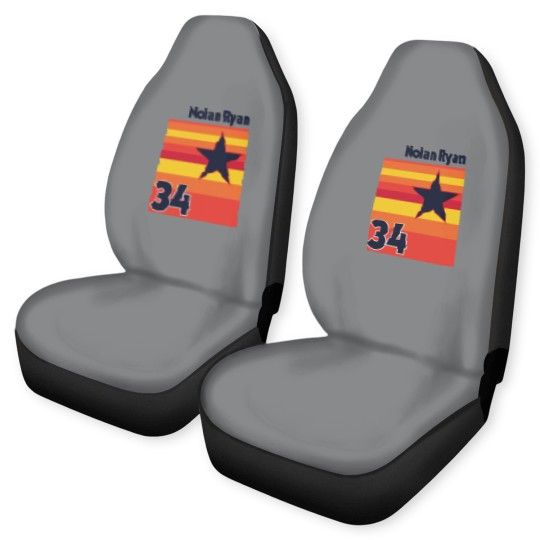 Discover Retro Nolan Ryan Uniform Tribute - Baseball Lover - Car Seat Covers