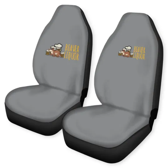 Discover Funny Beaver Liquor Animal Pun Beer Lover Drinking Car Seat Covers