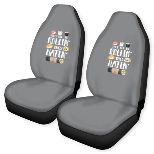Discover Sushi Puns Car Seat Covers They See Me Rollin' They Hatin'