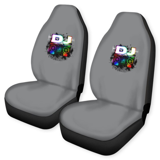 Discover Dj Music Lover Music Player Sound Cool Funny Gift Car Seat Covers