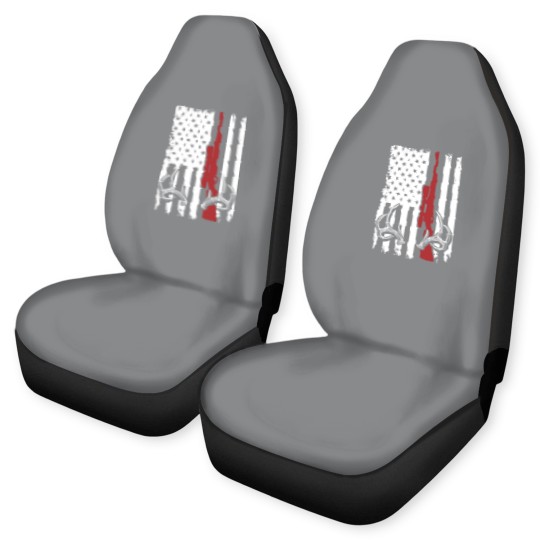 Discover Deer Hunting American Flag Car Seat Covers