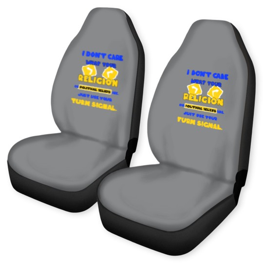 Discover Turn signal use road traffic idiots stupid Car Seat Covers