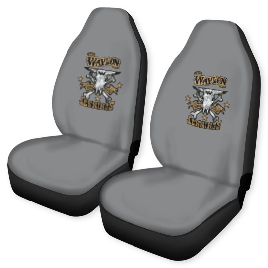 Discover Waylon Jennings Logo Design Classic Car Seat Covers